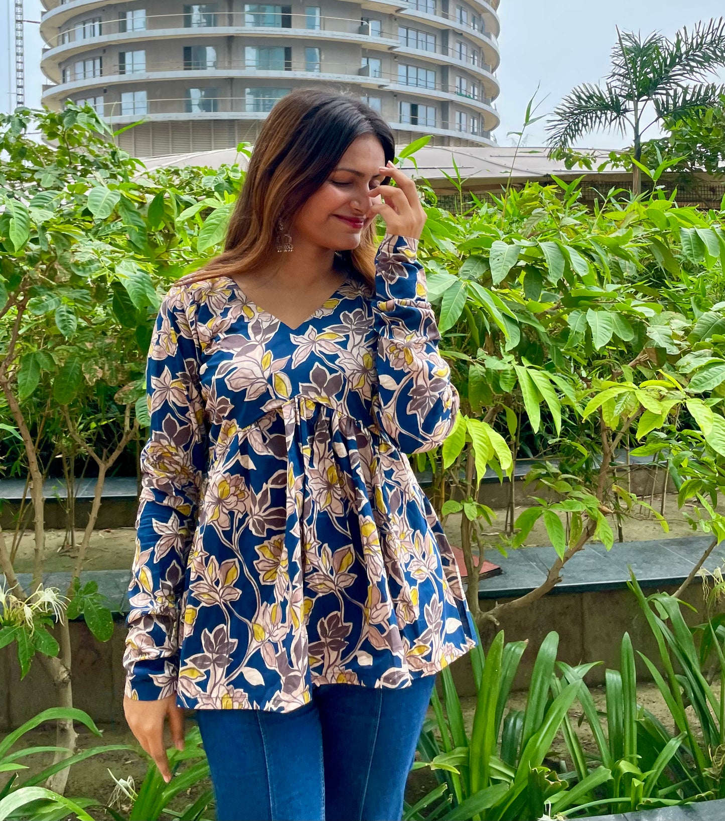 Bindu Peplum Short Kurti