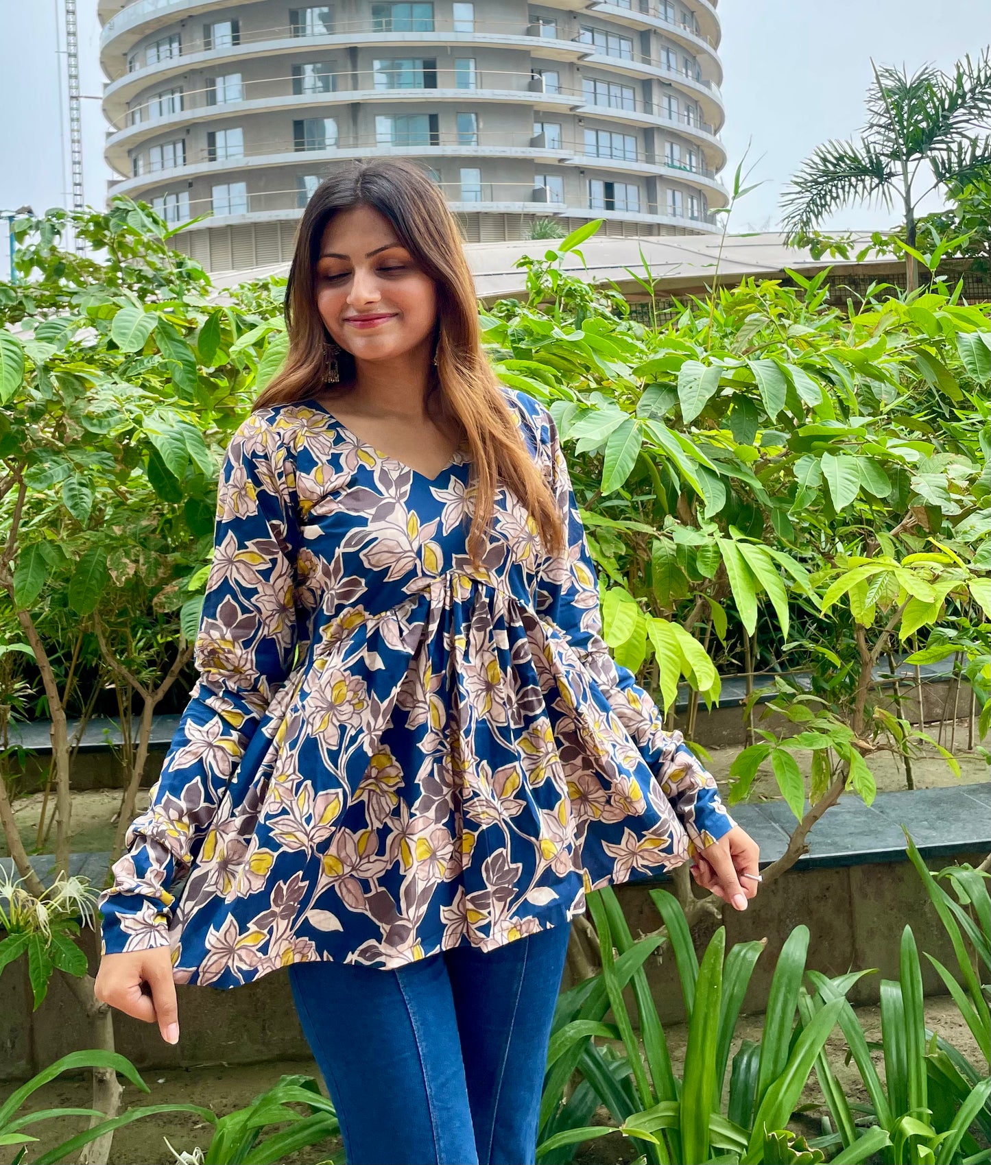 Bindu Peplum Short Kurti