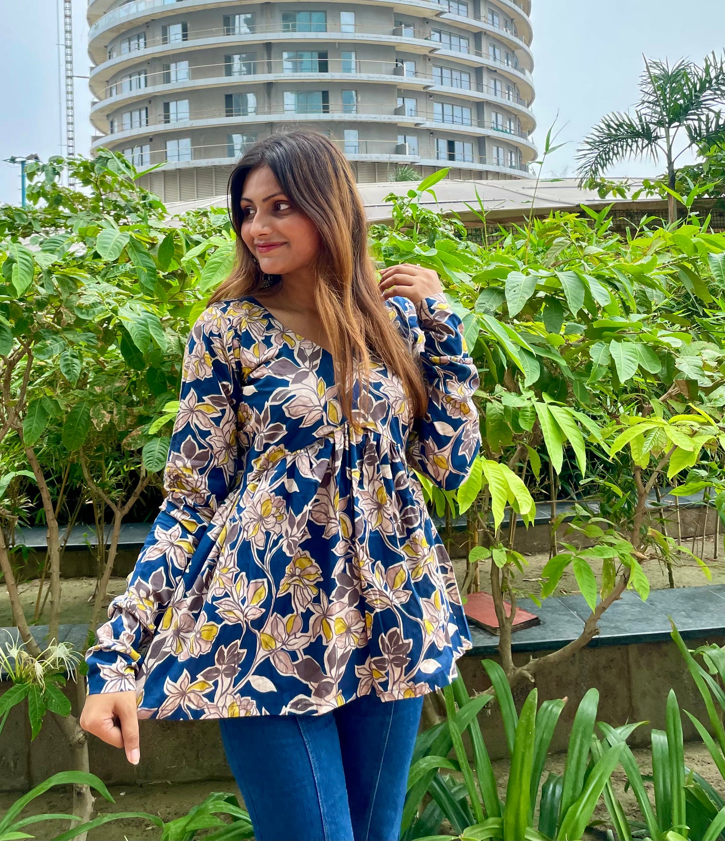 Bindu Peplum Short Kurti