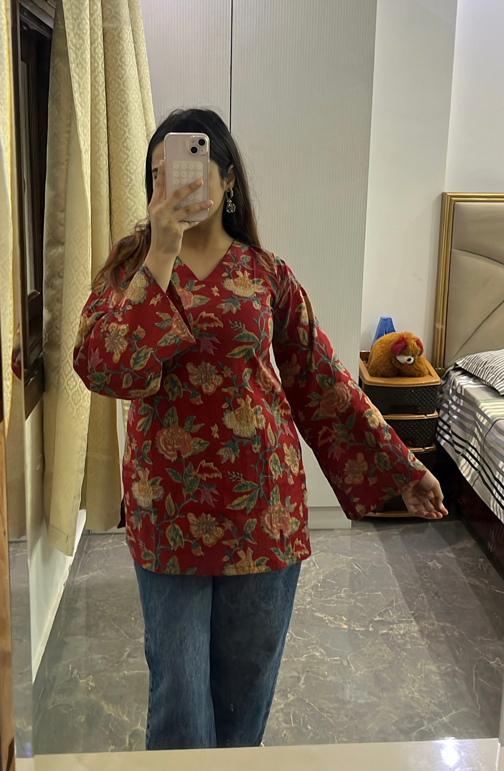 Layla Backless Straight Short Kurti