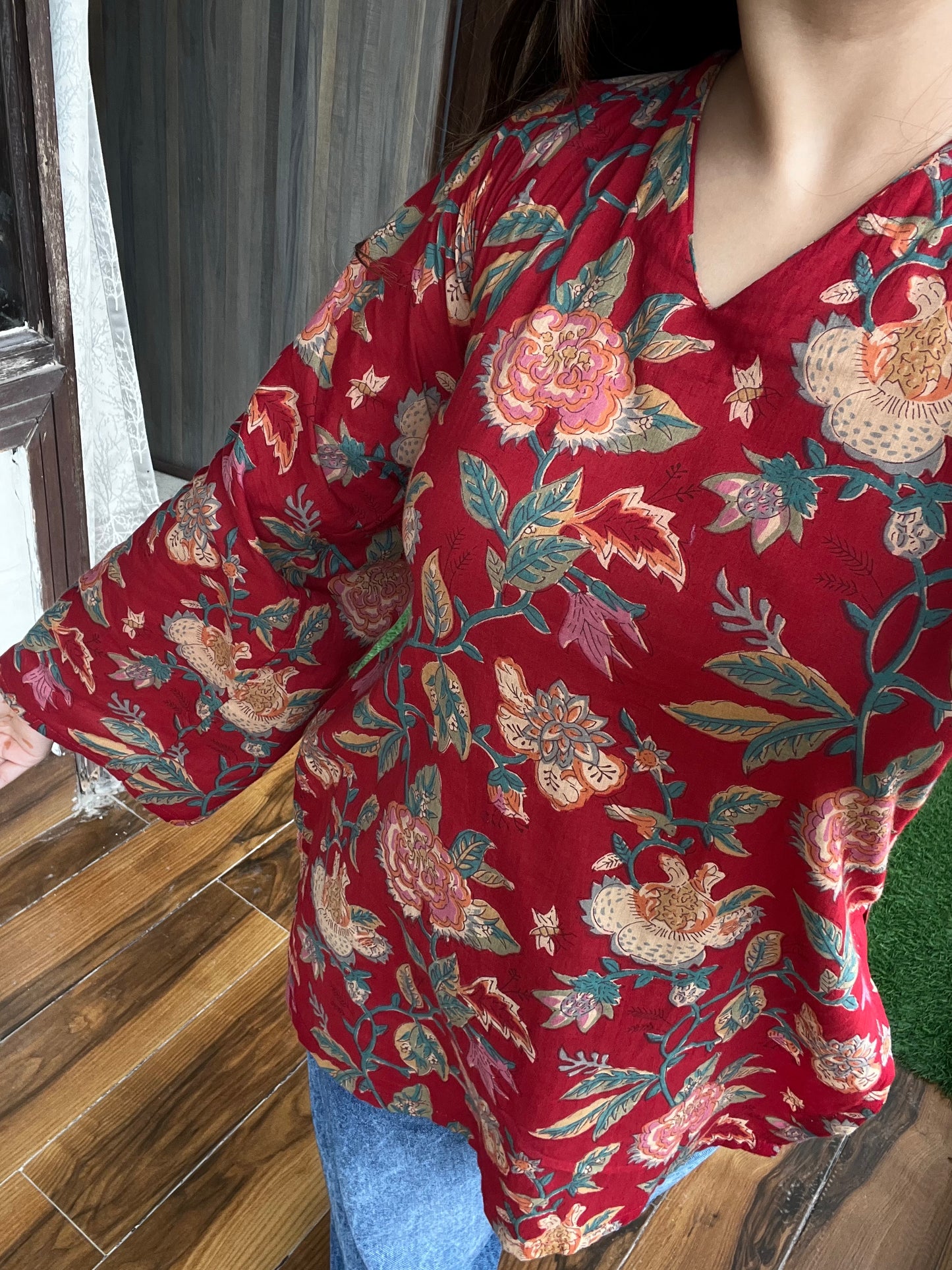 Layla Backless Straight Short Kurti