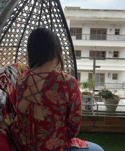 Layla Backless Straight Short Kurti