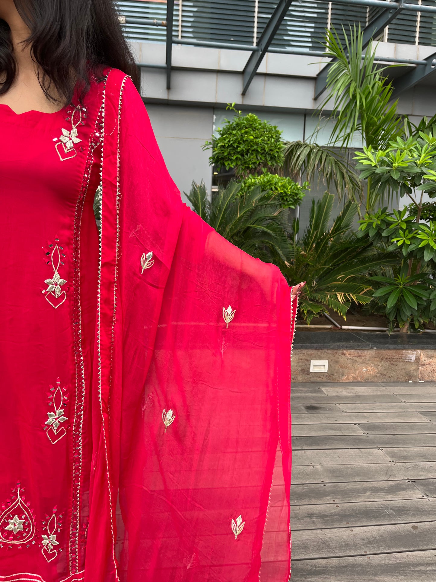 Pink Mirror Suit Set