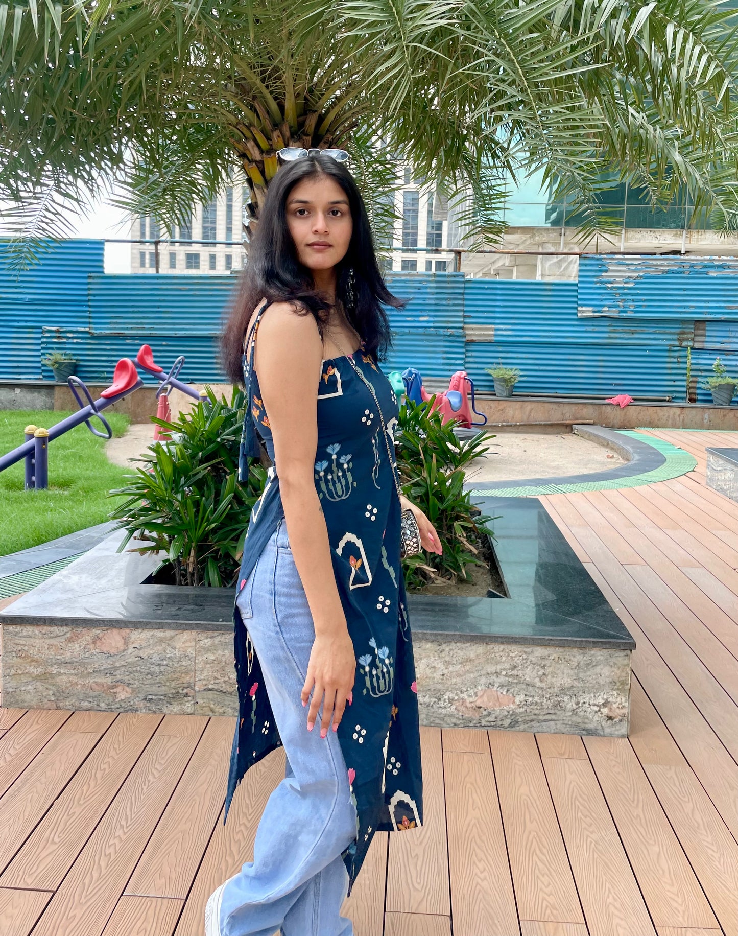 Atasi Noodle Strap Long Kurti