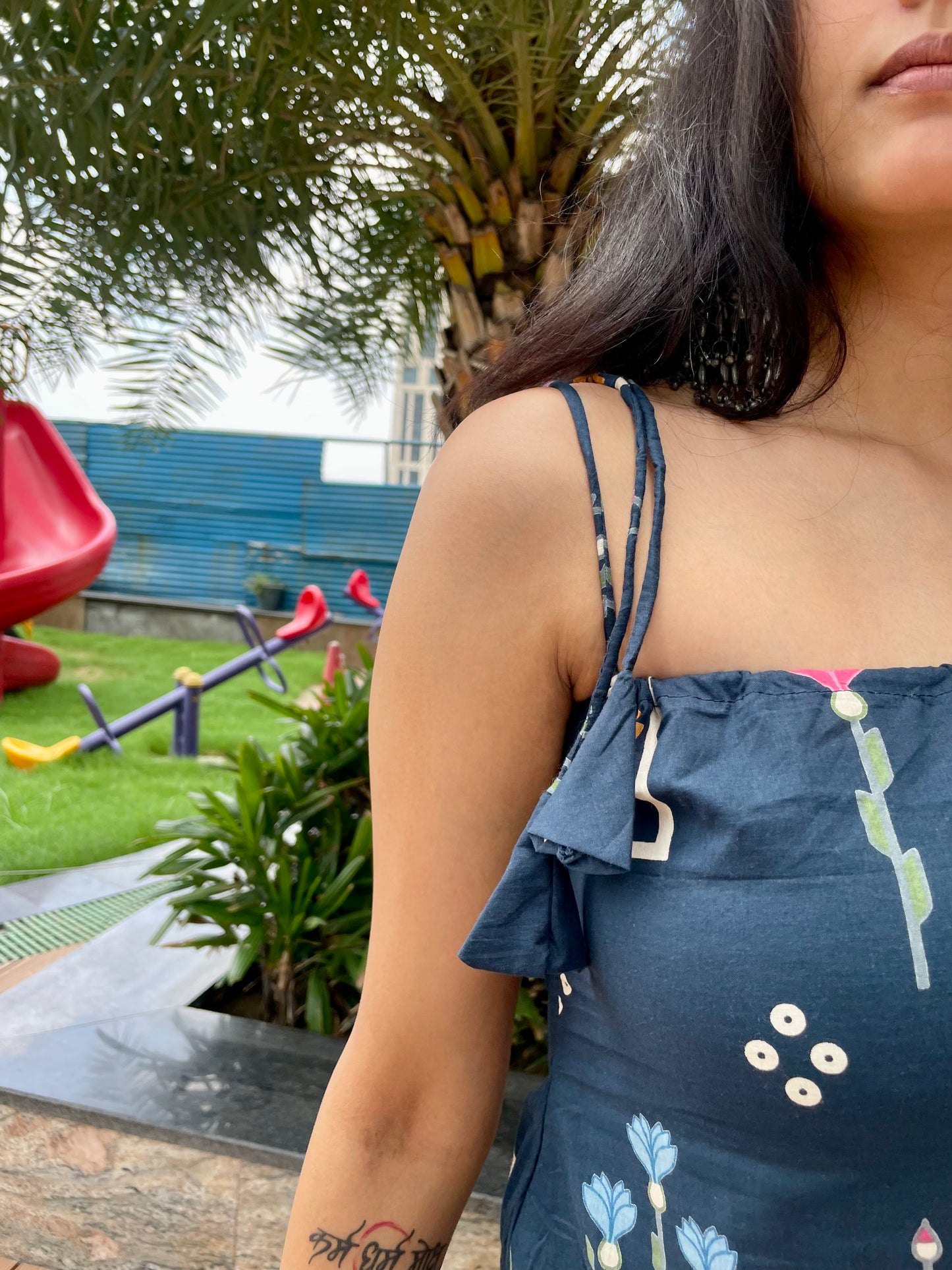 Atasi Noodle Strap Long Kurti