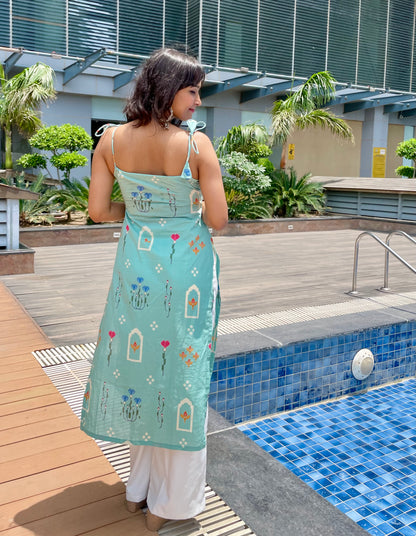 Akash Noodle Strap Long Kurti