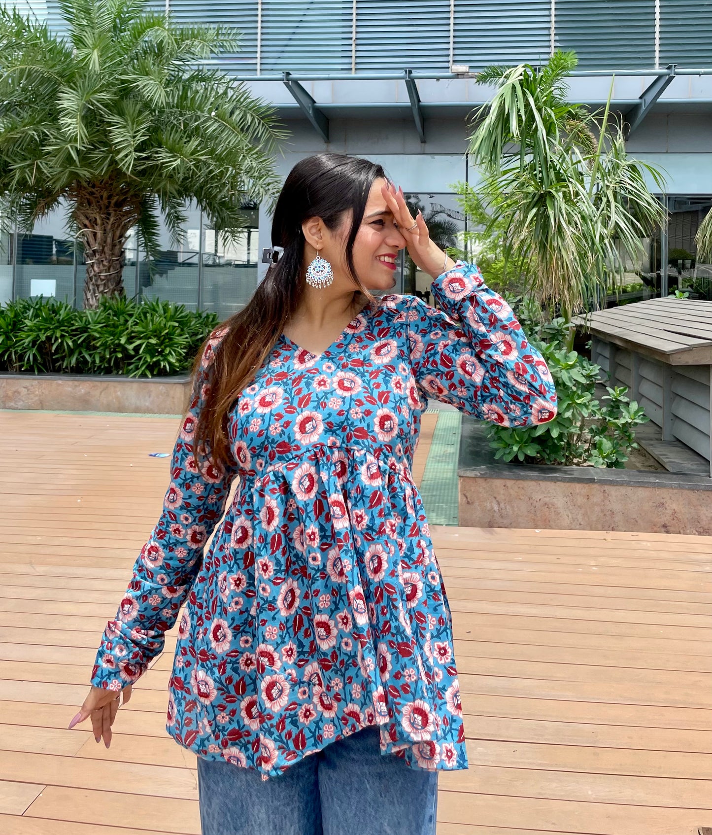 Laksh Peplum Short Kurti