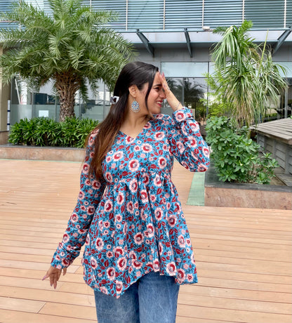 Laksh Peplum Short Kurti