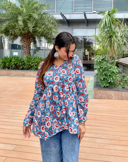 Laksh Peplum Short Kurti