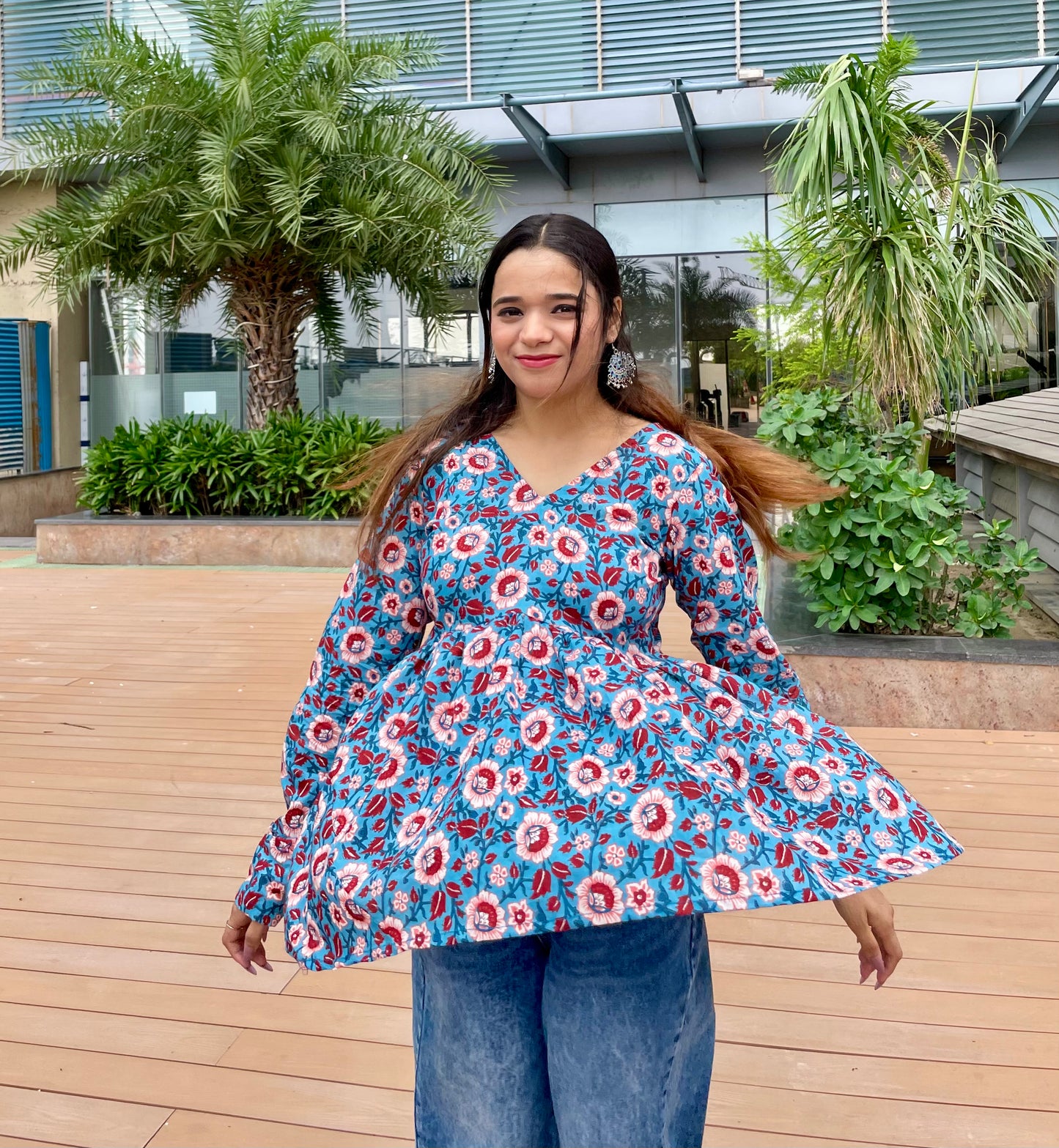 Laksh Peplum Short Kurti