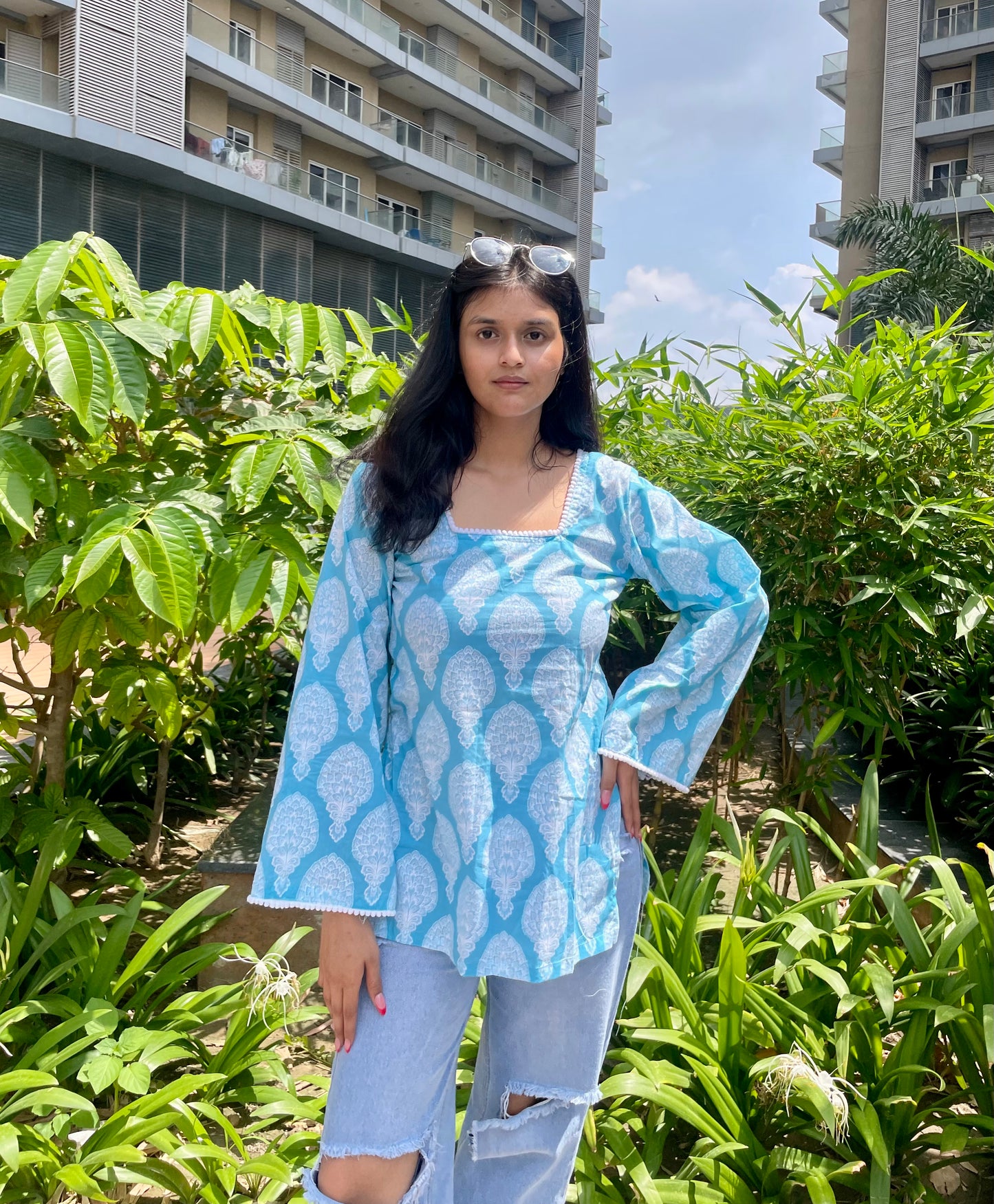 Mermaid Lemonade Straight Short Kurti