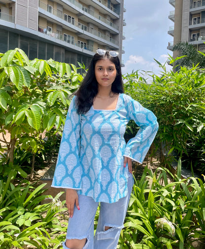 Mermaid Lemonade Straight Short Kurti