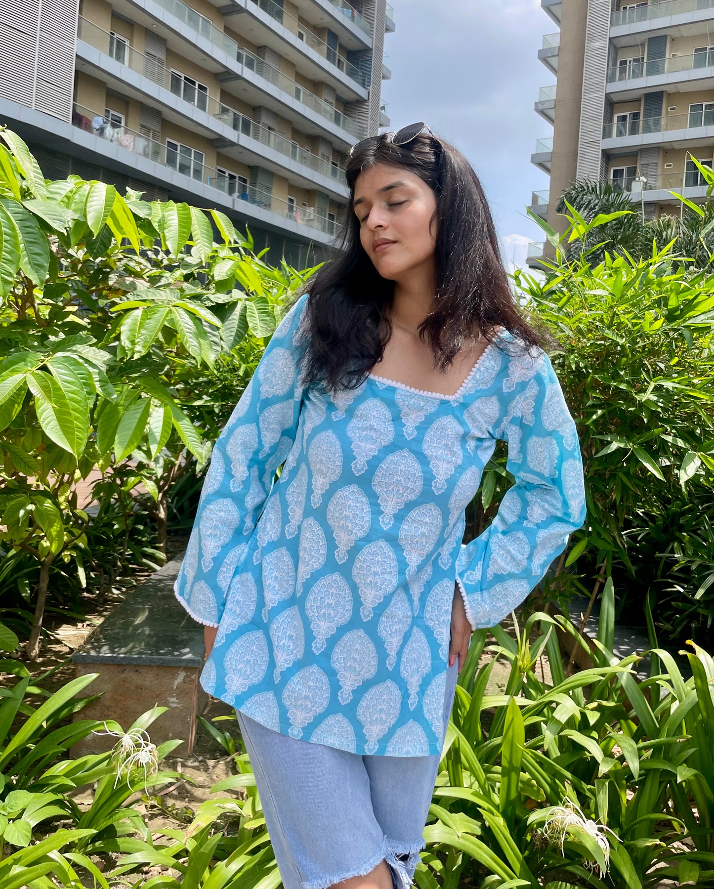 Mermaid Lemonade Straight Short Kurti