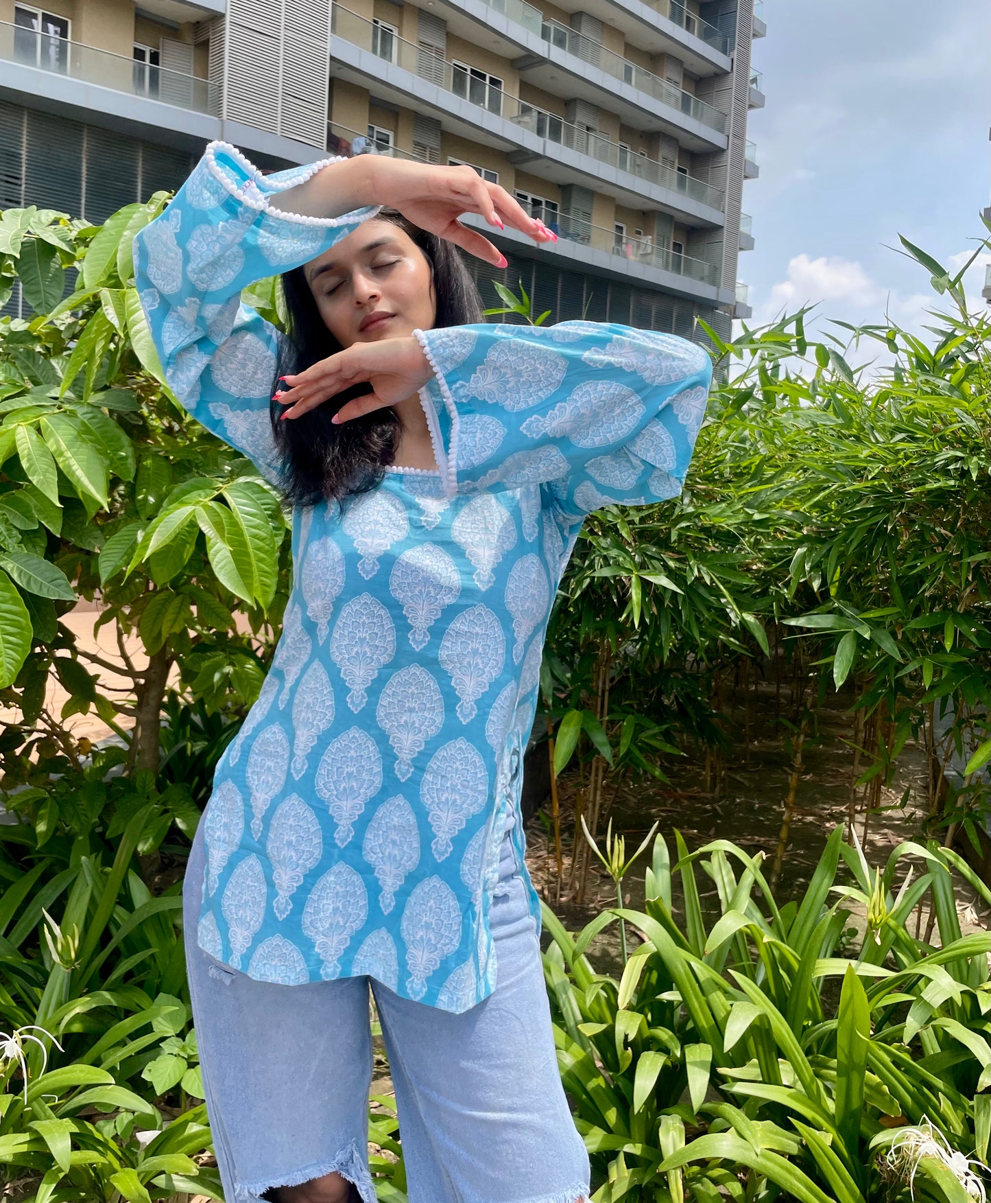 Mermaid Lemonade Straight Short Kurti