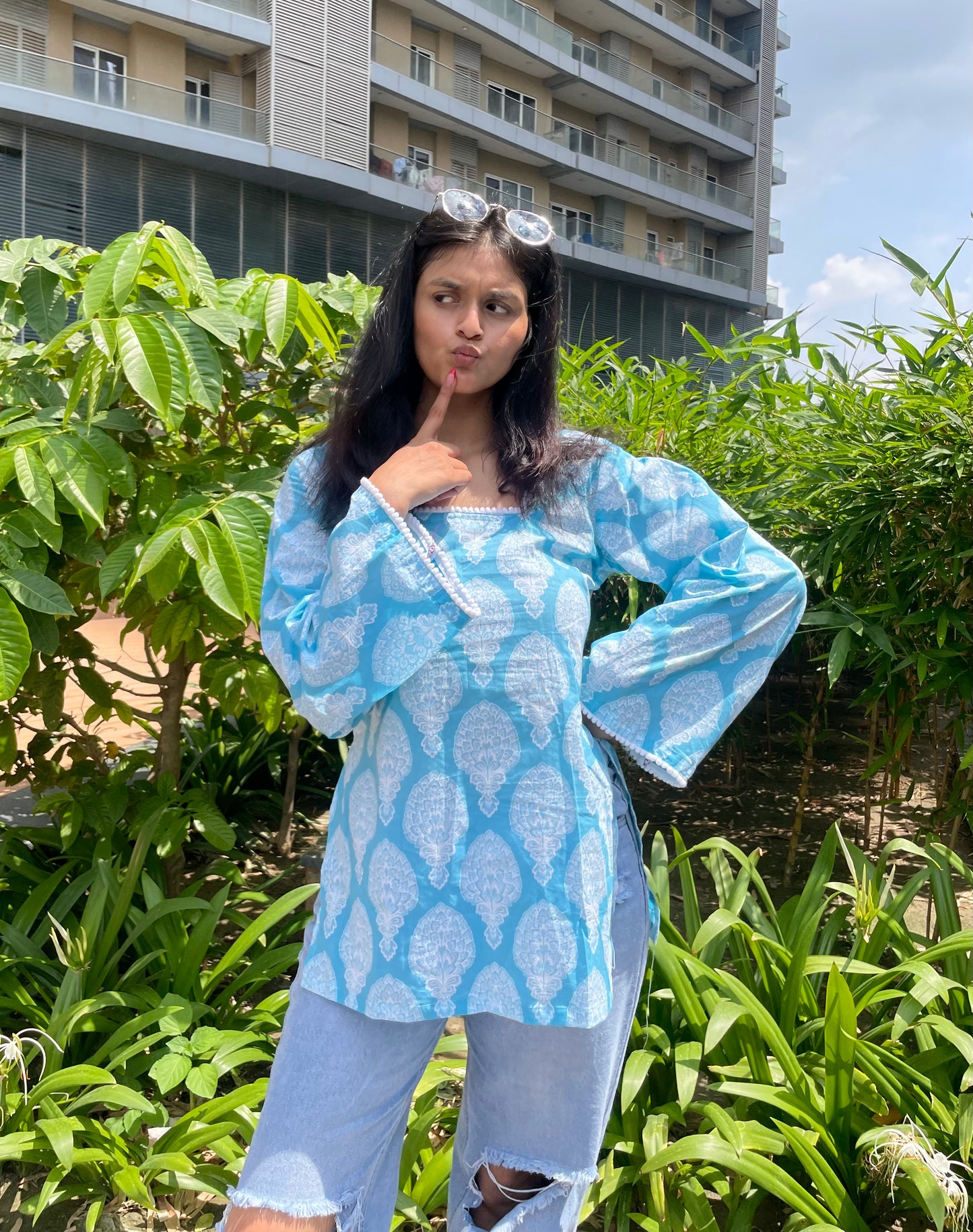 Mermaid Lemonade Straight Short Kurti