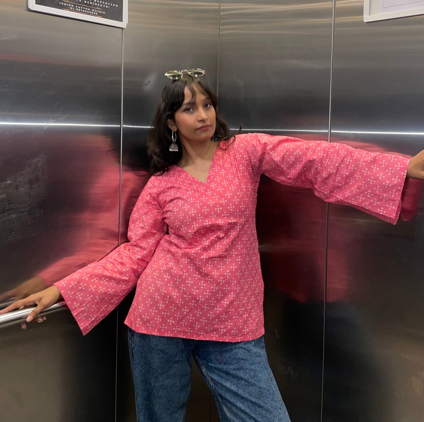 Love Affair Corset Back Straight Short Kurti