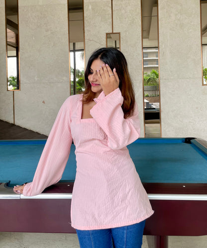 Lovebug Corset Back Straight Short Kurti