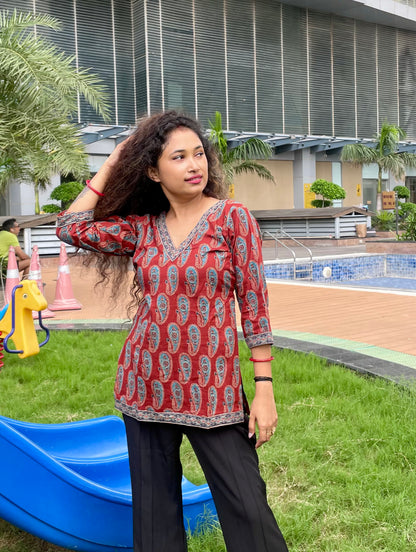 Kesari Straight Short Kurti