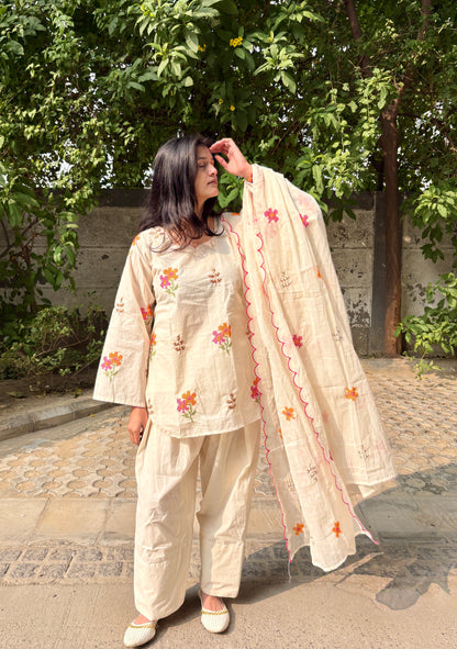 Patola Embroidery Farshi Salwar Set