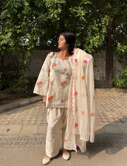 Patola Embroidery Farshi Salwar Set