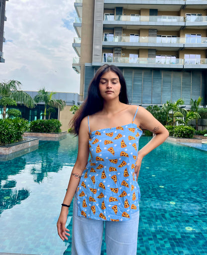 Pizza Straight Short Kurti