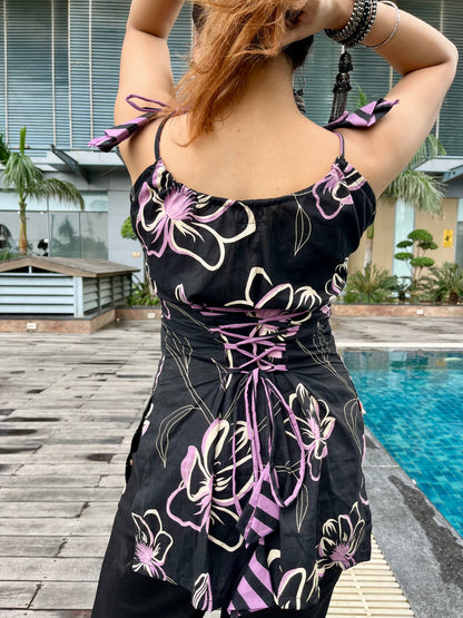 Fae Corset Back Tie-up Short Kurti