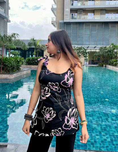 Fae Corset Back Tie-up Short Kurti