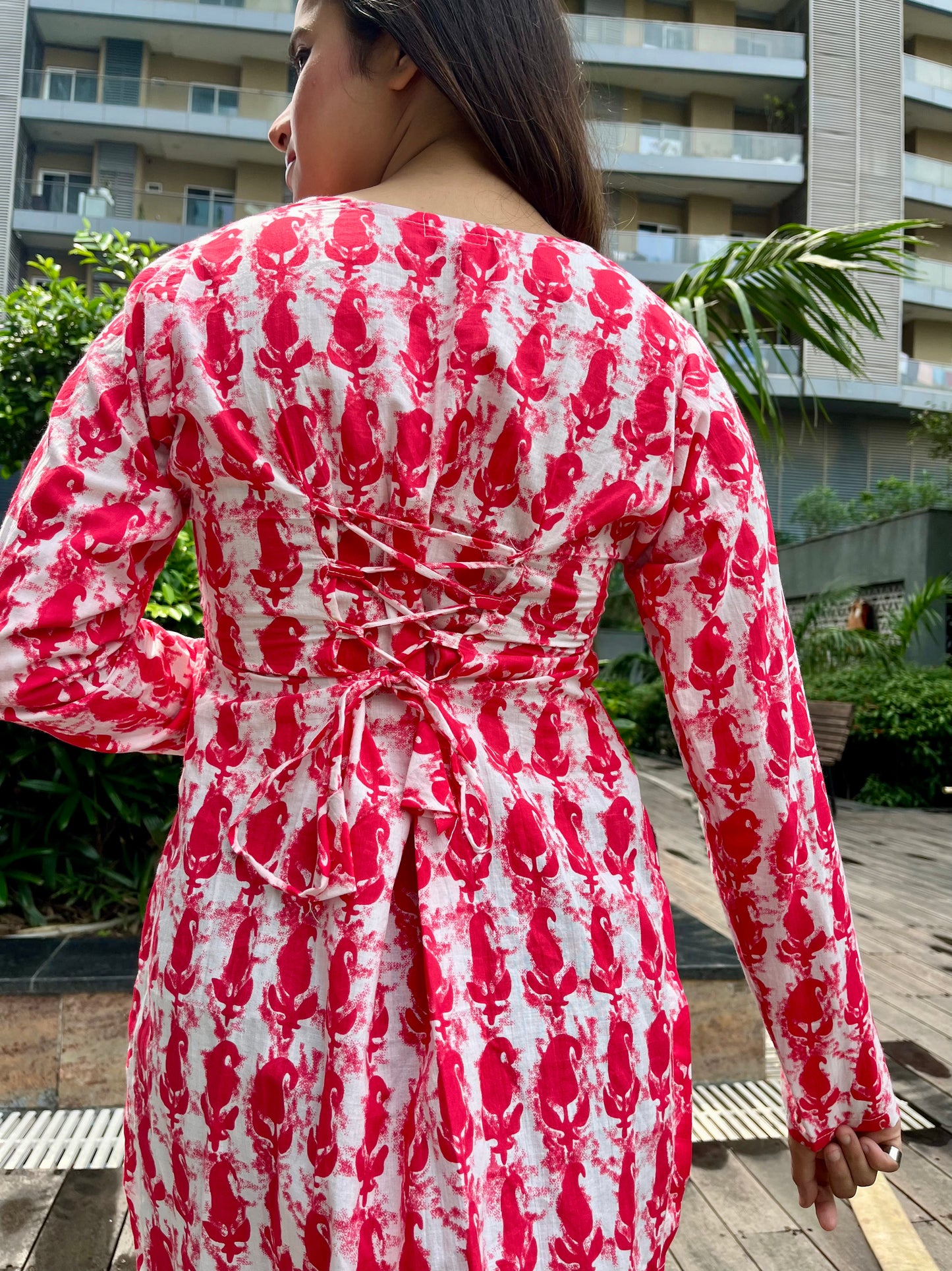 Aarohi Corset Back Straight Short Kurti