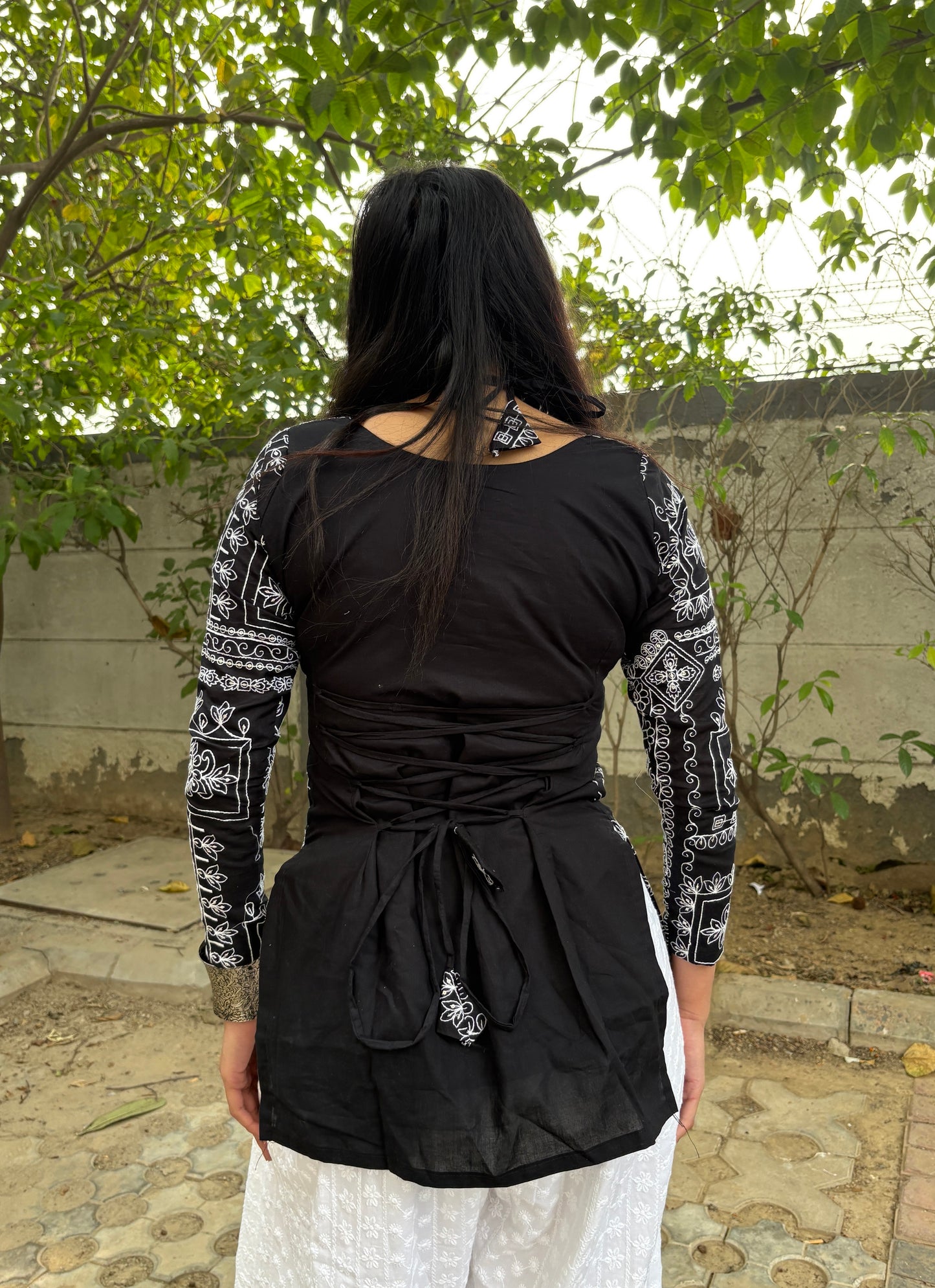 Raat Rani Corset Back Embroidered Kurti