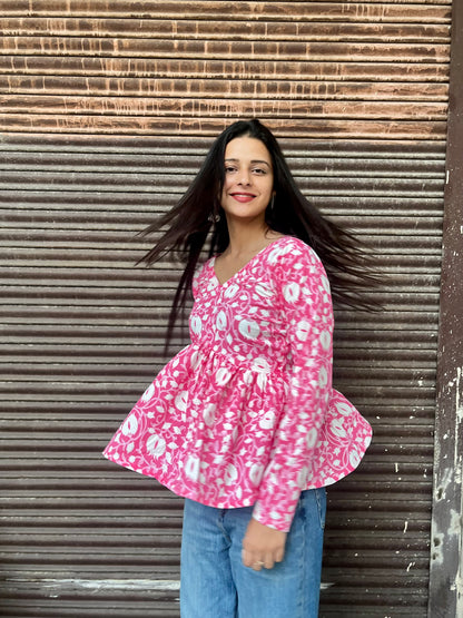 Lotus Short Kurti Top