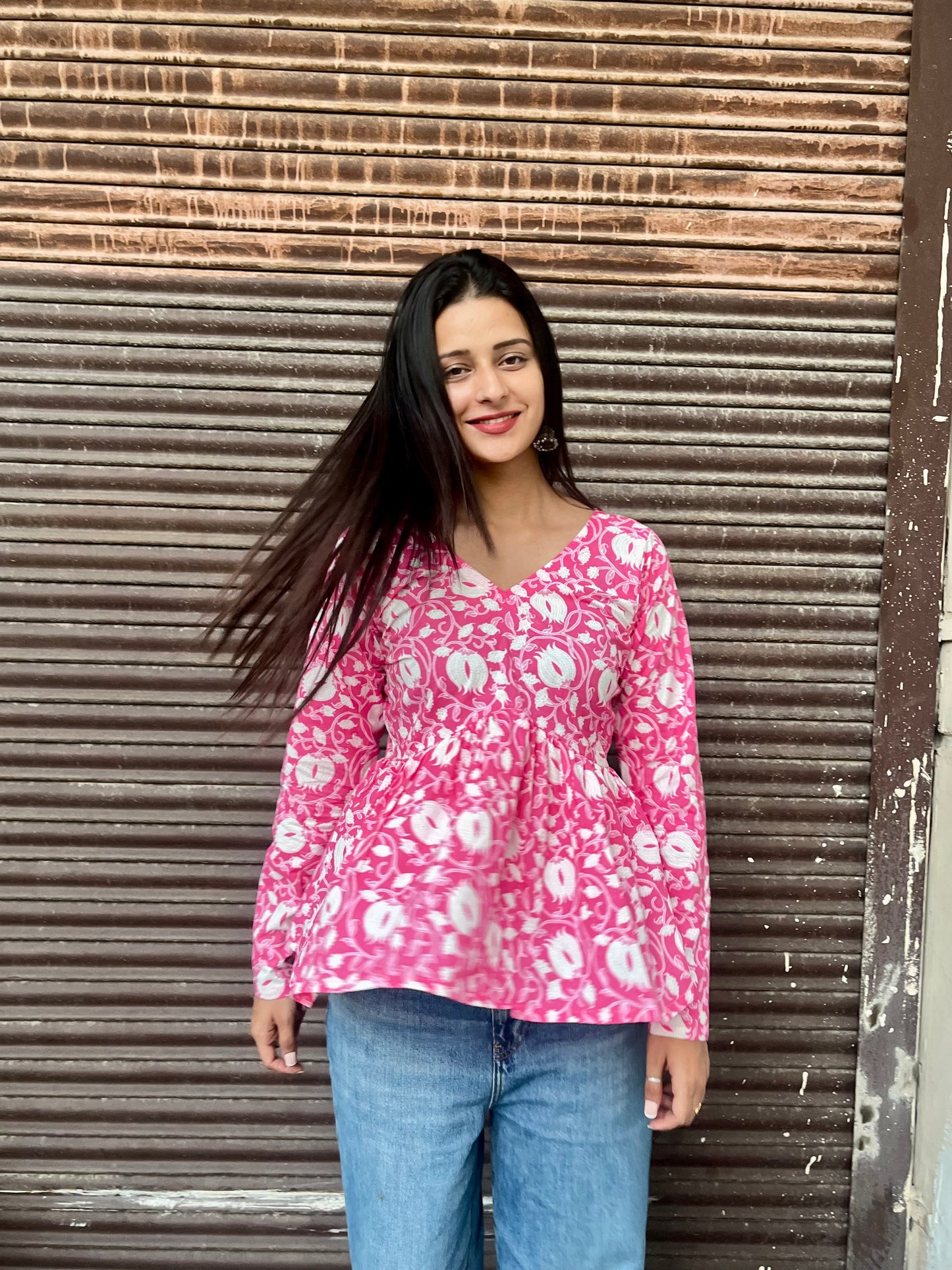 Lotus Short Kurti Top