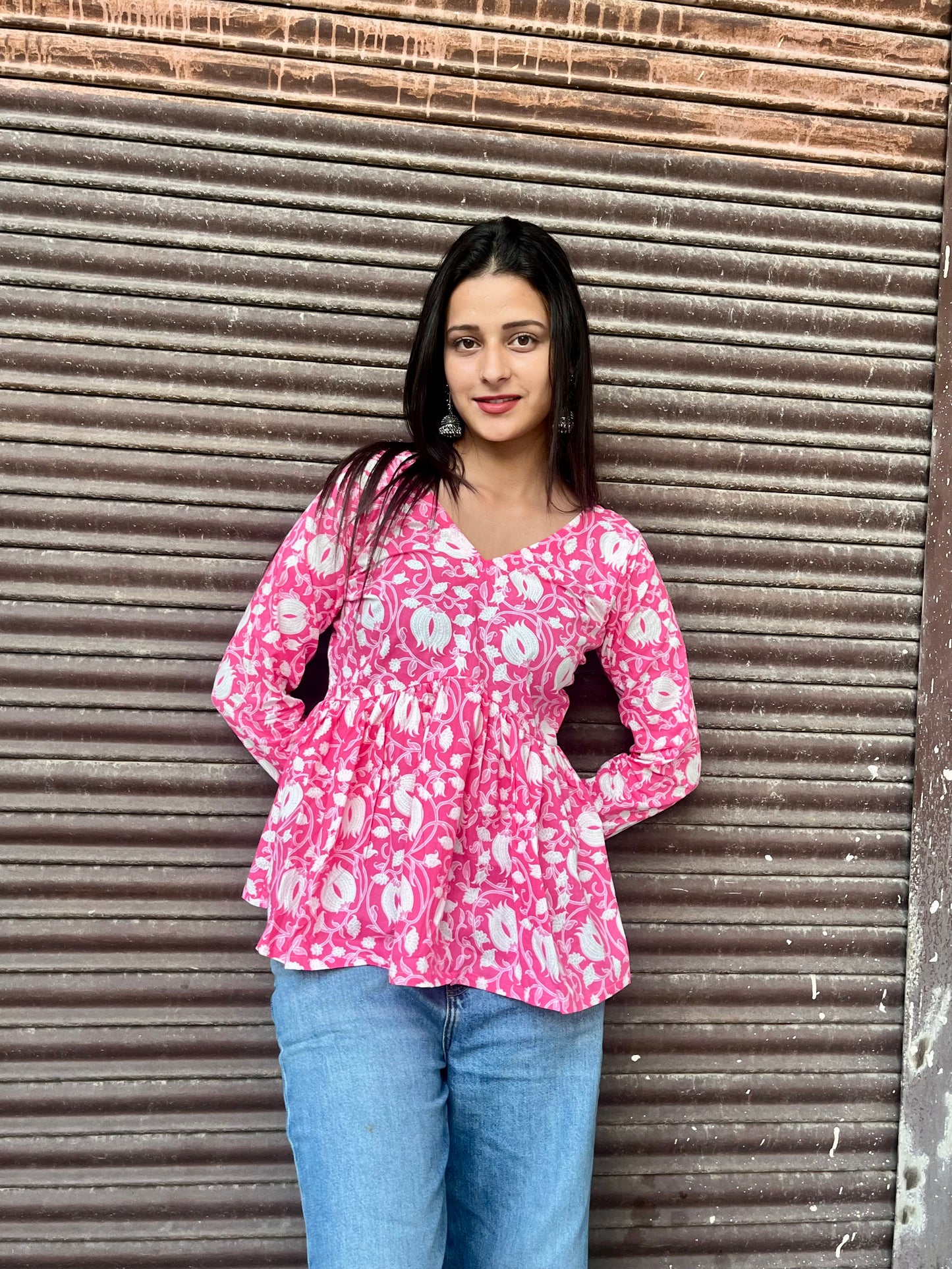 Lotus Short Kurti Top