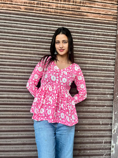 Lotus Short Kurti Top