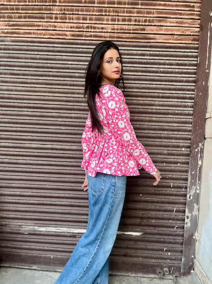 Lotus Short Kurti Top