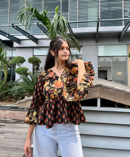 Dreamland Peplum Short Kurti Top