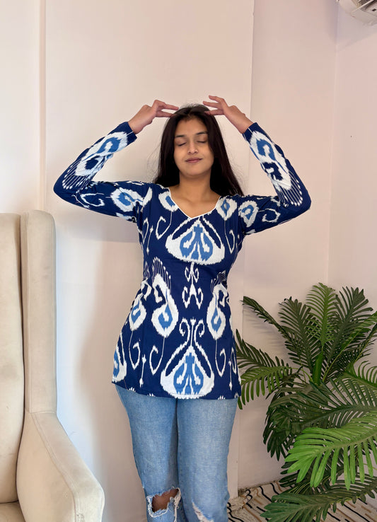 Hira Corset Back Short Kurti