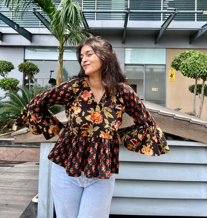 Dreamland Peplum Short Kurti Top