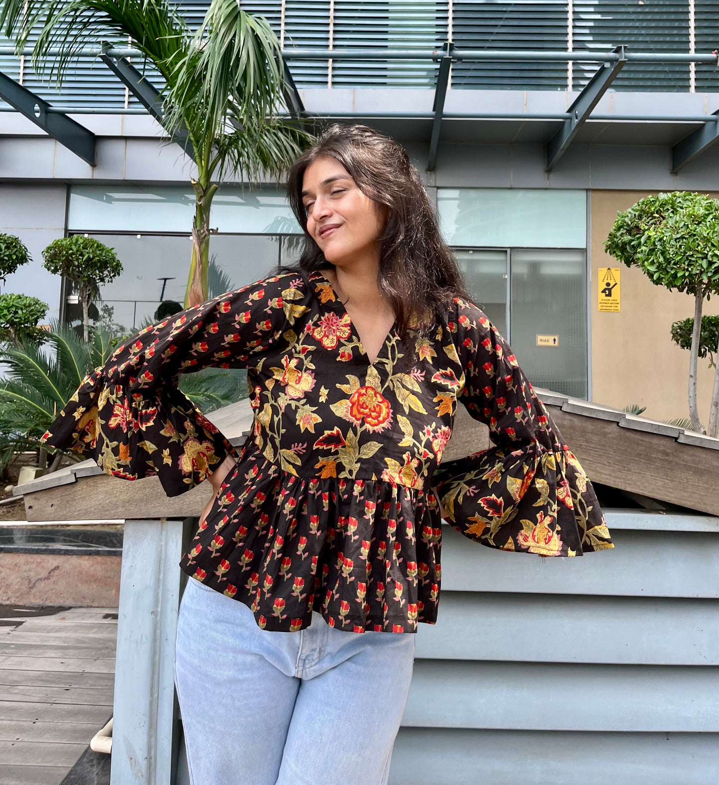 Dreamland Peplum Short Kurti Top