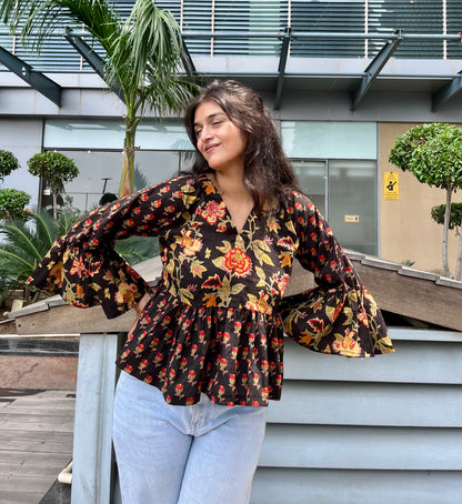 Dreamland Peplum Short Kurti Top