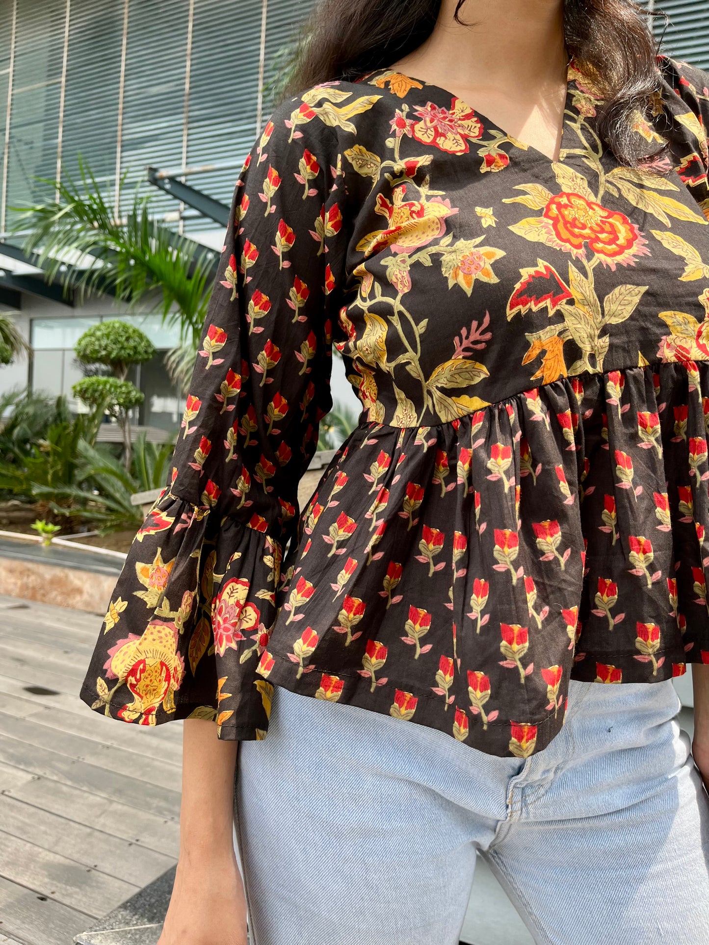 Dreamland Peplum Short Kurti Top