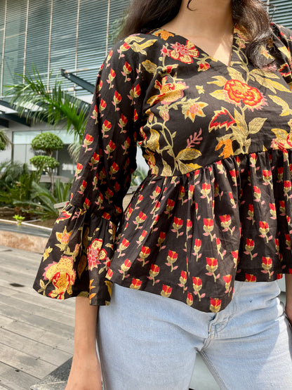 Dreamland Peplum Short Kurti Top