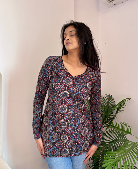 Tira Corset Back Short Kurti