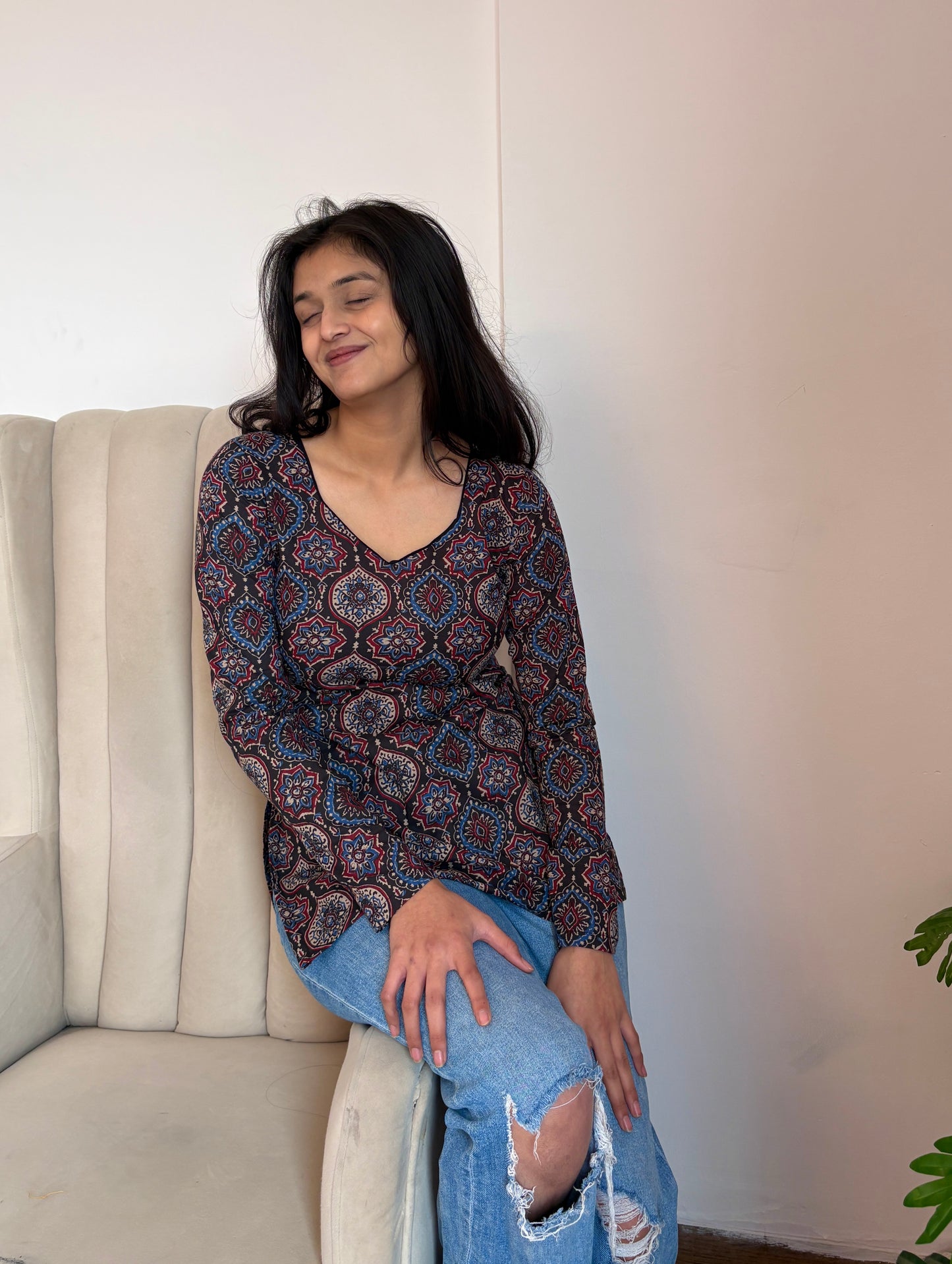 Tira Corset Back Short Kurti