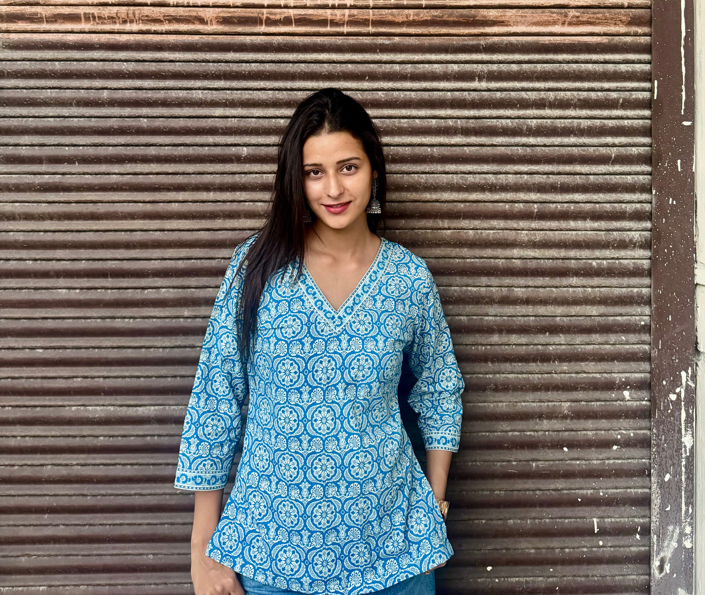 Rare Blue Straight Fit Kurti