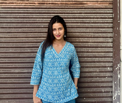 Rare Blue Straight Fit Kurti