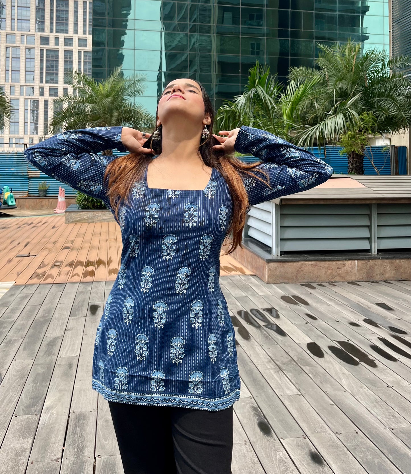 Samudra Corset Back Short Kurti