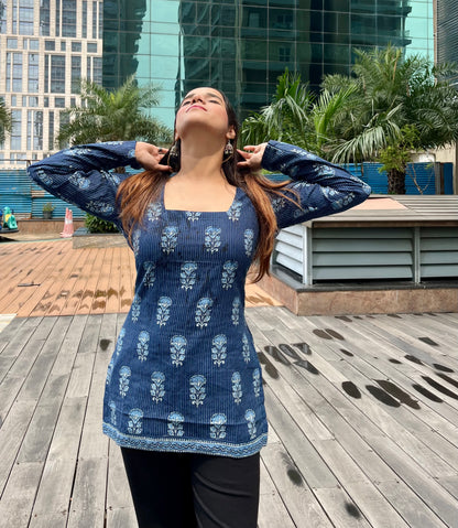 Samudra Corset Back Short Kurti