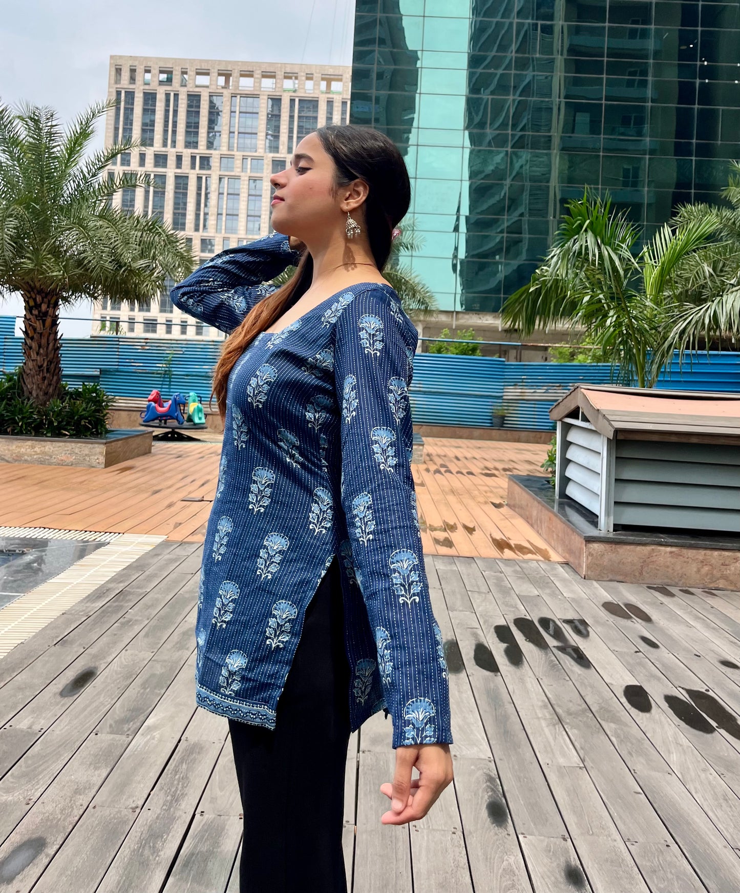 Samudra Corset Back Short Kurti