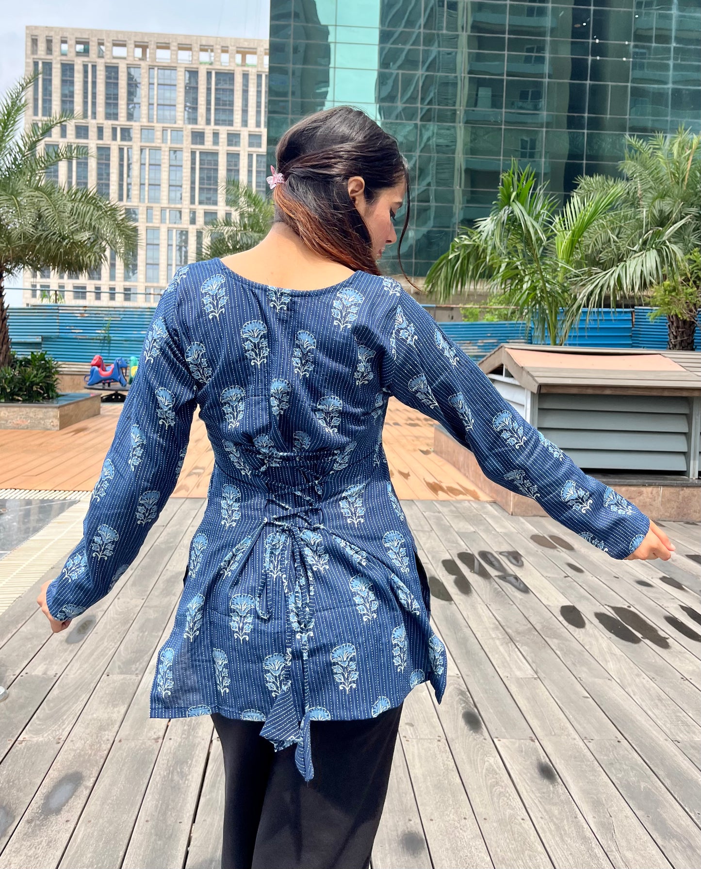 Samudra Corset Back Short Kurti