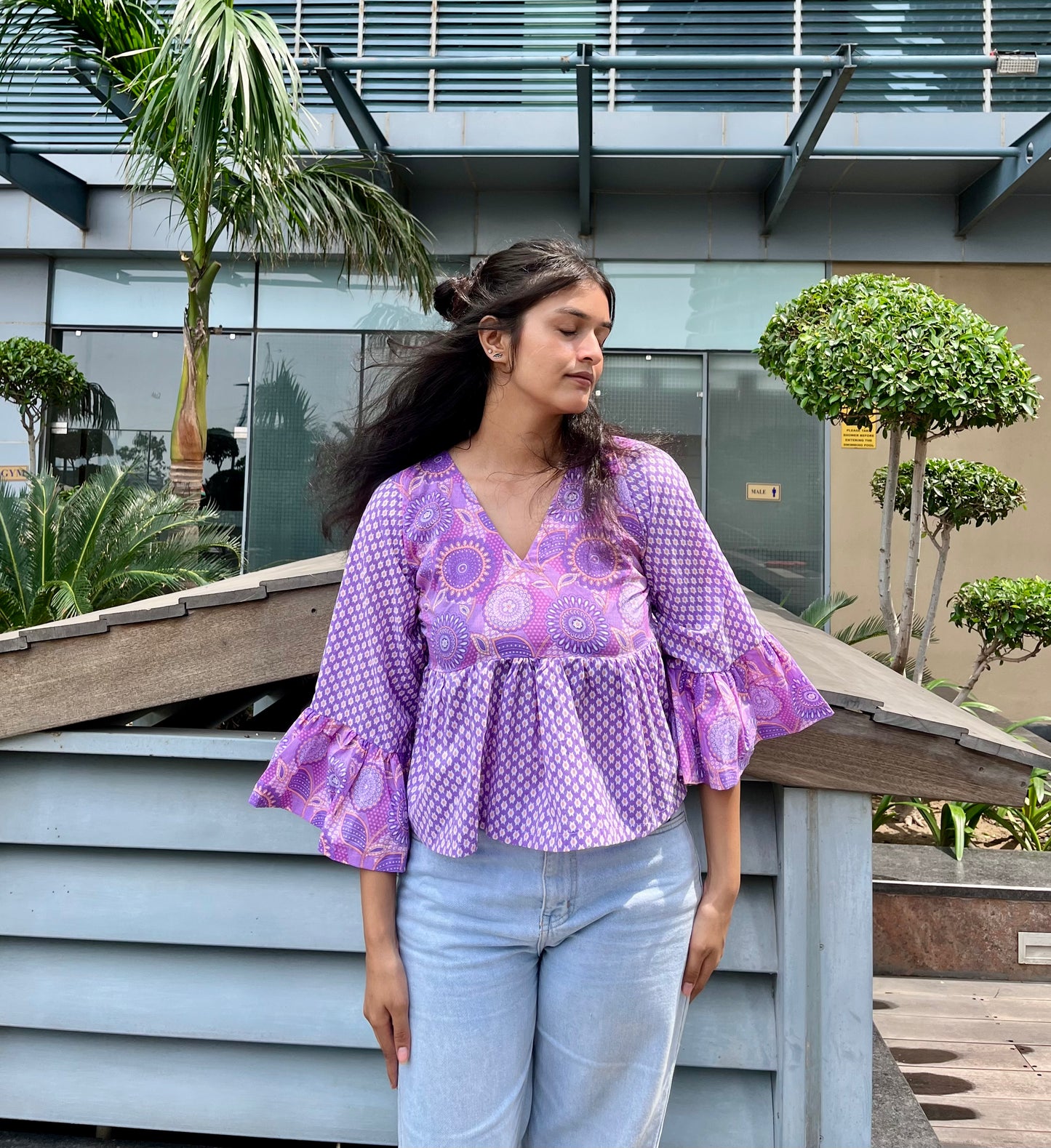 LaLa Land Peplum Short Kurti Top